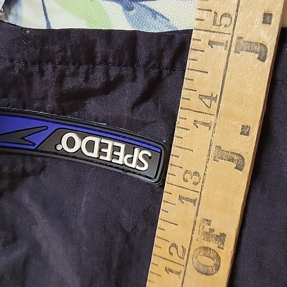 Men's VTG 90's Speedo Swim Trunks, Black, Size Medium - Picture 7 of 7